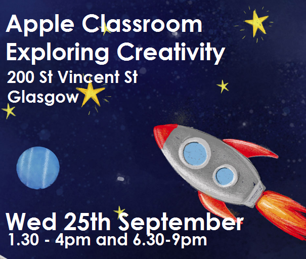 Heading to this years Scottish Learning Festival on Wed 25th September in Glasgow? Check out the great sessions being run by <a href="/AppleEdu/">Apple Education</a> in Exploring Creativity with amazing free resources to use in your classroom right away. Find out more and register  apple.co/2k1B2Va