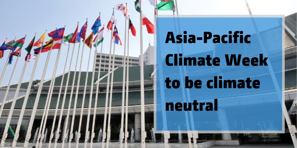 Asia-Pacific Climate Week 2019 in Bangkok is walking the talk by going sustainable to the greatest possible extent. This includes offsetting all unavoidable greenhouse gas emissions from air travel to and from the conference. bit.ly/2kfdSe6 #APClimateWeek