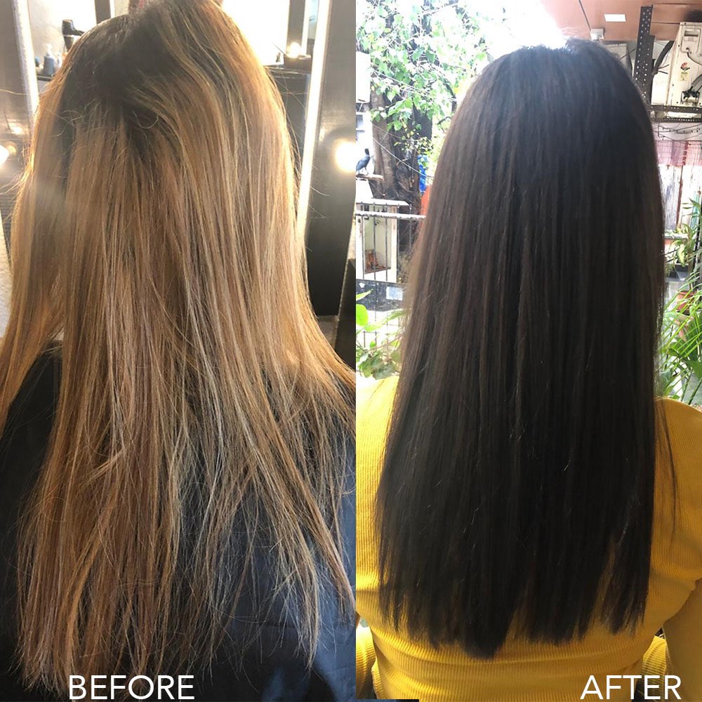 Get Inspired For Brassy Color Correction Hair Before And After