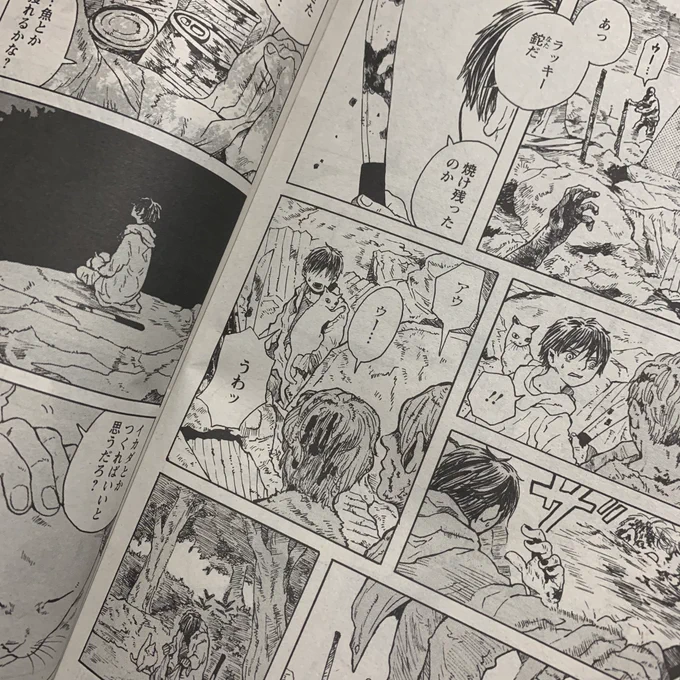 本日発売の漫画アクションにて「ウォーキング・キャット」30話が掲載されています。「島」に取り残されたフウタとユキは…?よろしくお願いいたします! 