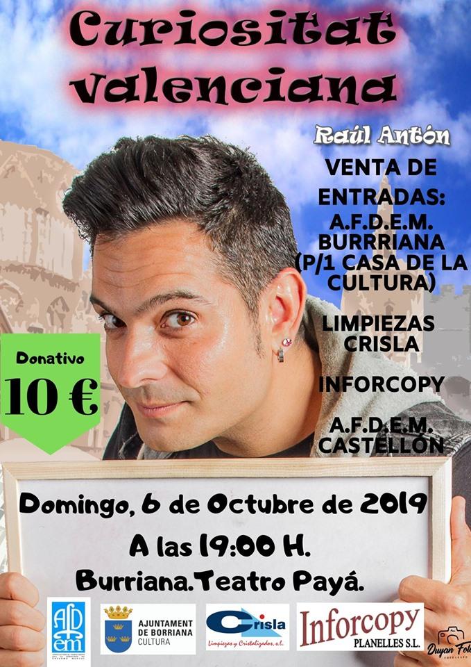 A.F.D.E.M Burriana (p/1 Casa de la Cultura) de 9:30 a 13:30h.
Inforcopy (c/ Encarnació,19, Bajo) de 9:30 a 13h y de 17 a 20h.
Limpiezas Crisla (c/ Siervas de Jesús, 16, Bajo) de 9 a 13h, 15 a 19h.
Afdem Salud Mental Cs ( c/ Obispo Salinas, 12, Bajo) de 10 a 17h.
<a href="/raulantoncom/">Raul Anton</a>