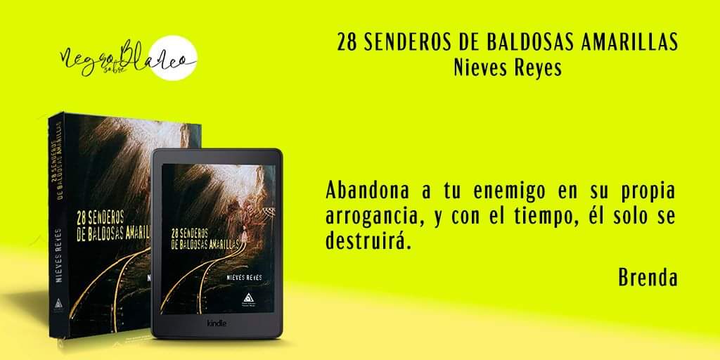 NNievesreyes's tweet photo. 28 SENDEROS DE BALDOSAS AMARILLAS
Digital: https://t.co/vWUEIA9Ley
Papel: https://t.co/Ljz6DTmUNB
«Durante el trayecto, algunos pasarán de largo, otros nos acompañarán un trecho, muchos se rendirán a la dificultad.»
Ediciones Atlantis

#libro 
#Novedades 
#Lectores https://t.co/Y1XvBHGKz8