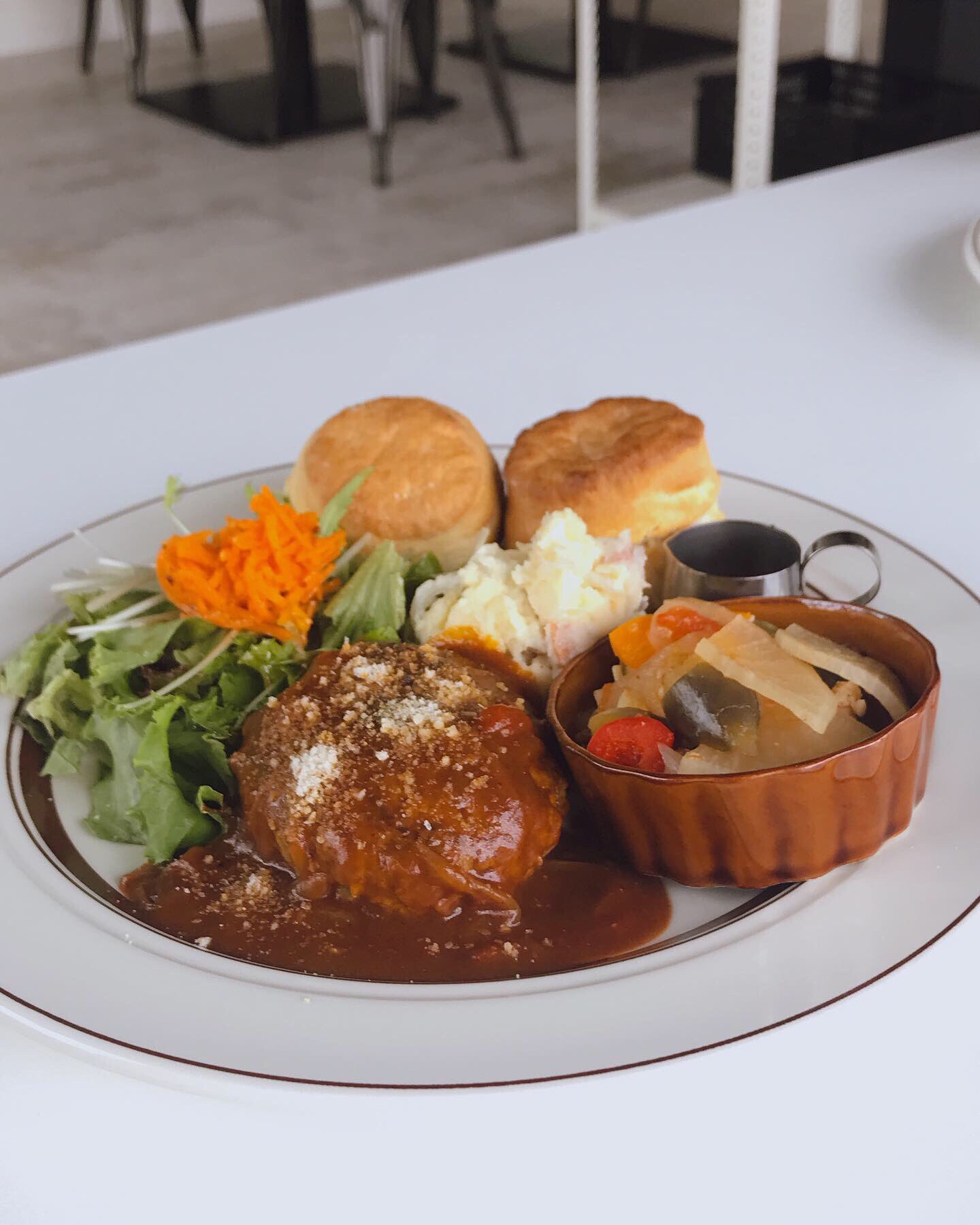 Sorara 倉敷市西阿知のおしゃれカフェで ワンプレート ランチしてきました サクサクスコーンが付いていて ハンバーグも美味しかったです カフェid 倉敷カフェ 倉敷ランチ 倉敷カフェ巡り 倉敷 T Co 7qslacwlal Twitter