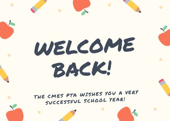 CMESPTA1's tweet photo. The CMES PTA would like to Welcome Back All of Our Cougar Students, Parents, and Staff! Have a Great School Year! https://t.co/seatpJDdEB