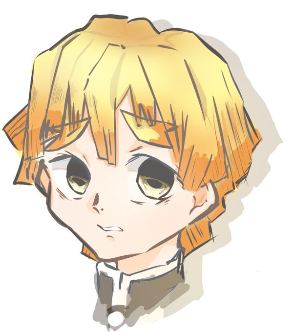むぅちゃどーるさんがTwitterに投稿した我妻善逸(鬼滅の刃)のイラスト。