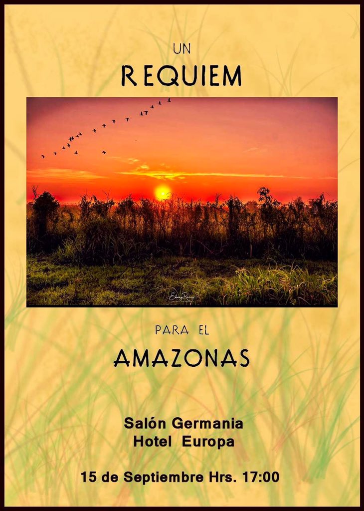 Sintonia_Vocal's tweet photo. Un Réquiem para el Amazonas este 15 de Septiembre #PlayForAmazonas https://t.co/5RzsnnKvy3