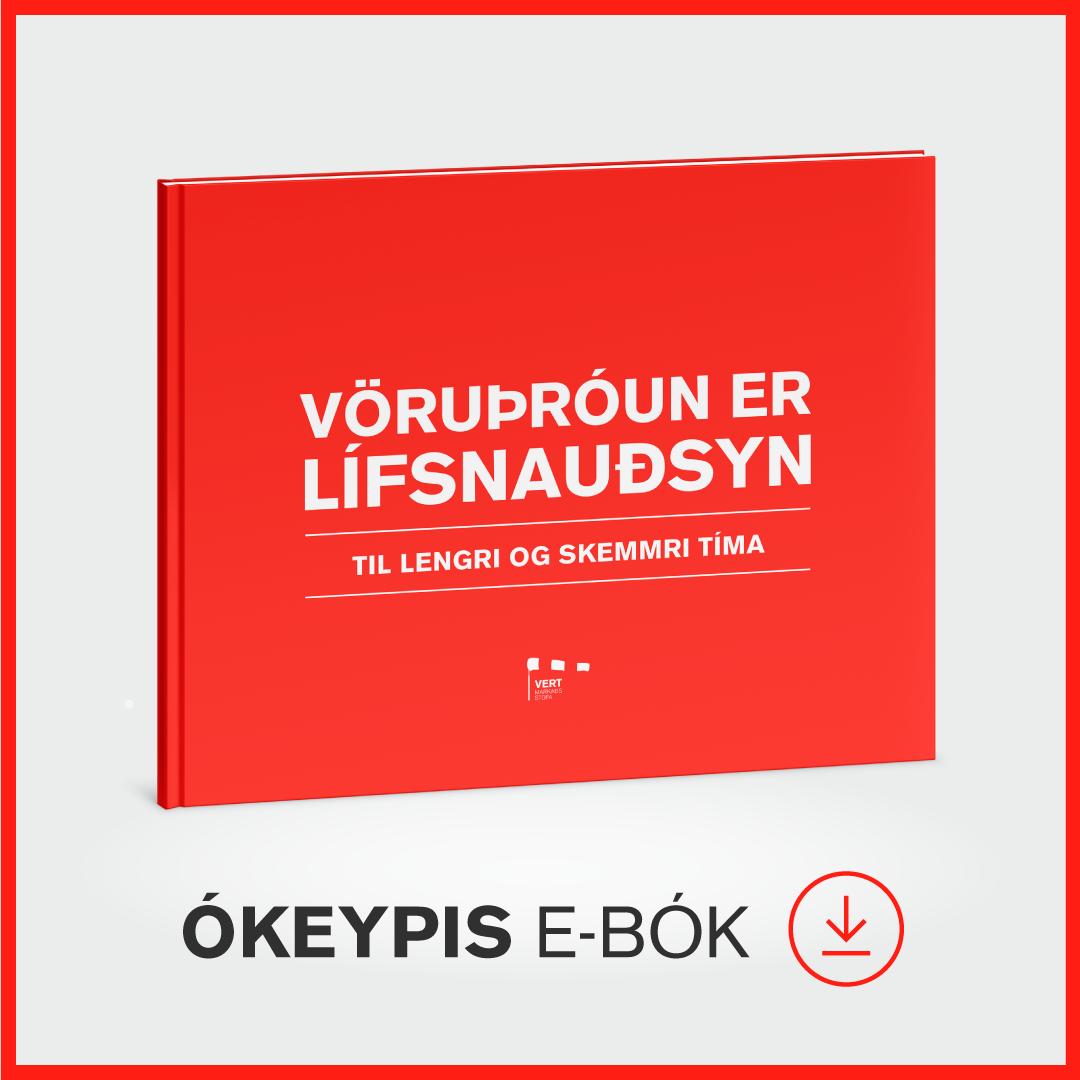 Við vorum að GEFA út létta ebók.  Jebb - gefa.  Hún er ókeypis :)  Vöruþróun er markaðslegt verkefni - ef þú hefur áhuga á því að vanda til verks skaltu líta á. bit.ly/30S1noK 
.
#EBÓK #VÖRUÞRÓUN #4P #ÁHUGAVERT #MARKETING #EBOOK