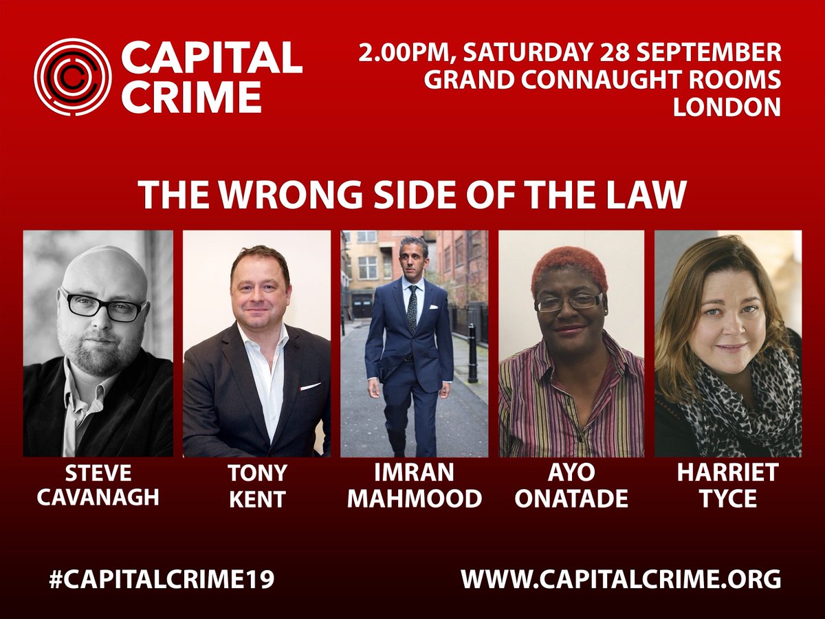 Shotsblog's tweet photo. Looking forward to moderating my #WrongSideOfTheLaw panel at @CapitalCrime1 with @SSCav @imranmahmood777 @harriet_tyce and @TonyKent_Writes @midaspr https://t.co/ElGwms7rlC
