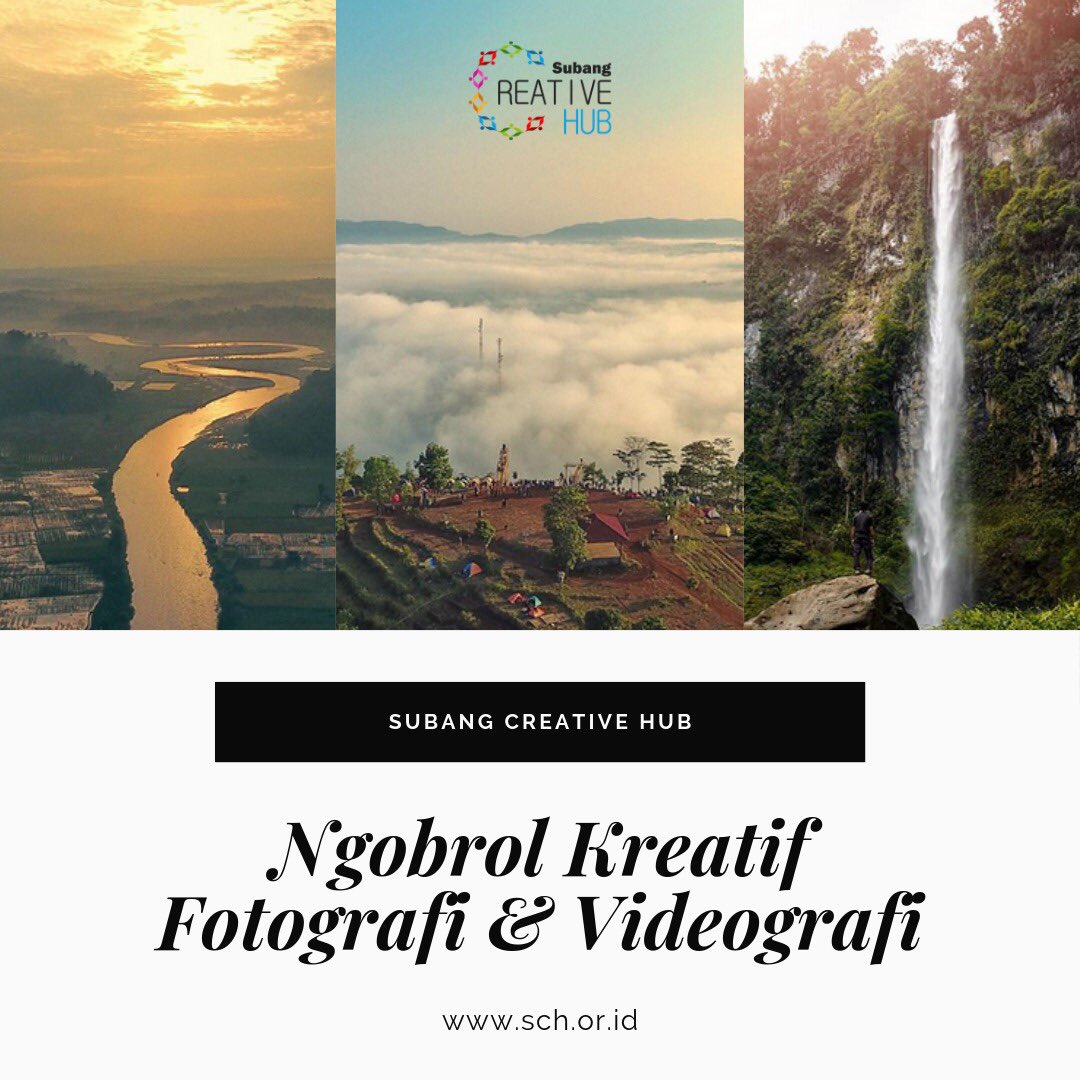 #NgobrolKreatif Edisi Pertama dengan tema Subsektor Fotografi &amp; Videografi.

sch.or.id

<a href="/Twit_Subang/">Twit_Subang</a> <a href="/kotaSUBANG/">IG kotasubang</a> <a href="/JejakAnnas/">TETANGGA KAMU</a> <a href="/Gosipsubang/">Gosip Subang</a> <a href="/SubangMuda/">SUBANG MUDA</a> <a href="/PemkabSubang/">Pemkab Subang</a> <a href="/kabarsubangcom/">Media Kabar Subang</a>