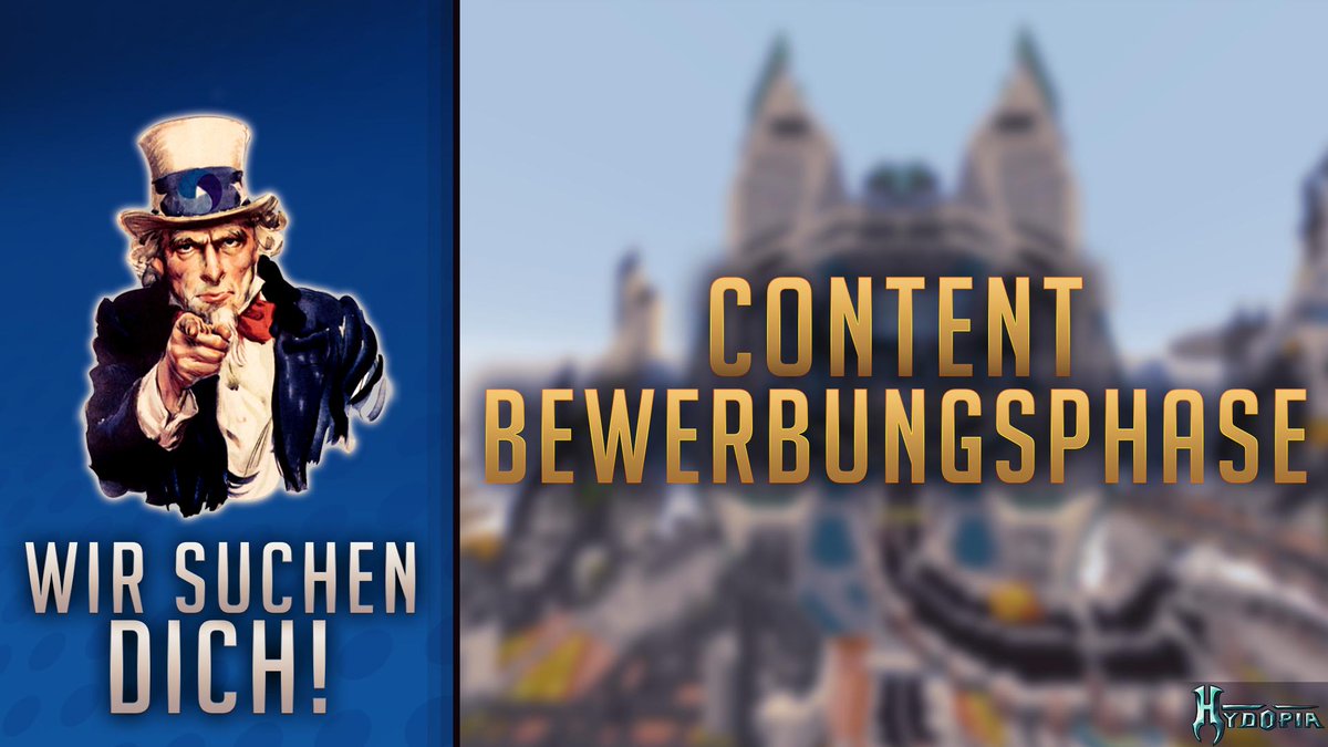 Hydopia's tweet image. 🔴WIR SUCHEN DICH!🔴

Du willst ein Teil von Hydopia sein? Dann ist dies deine Chance!

Die Content Bewerbungsphase ist nun gestartet!

Als Content solltest du kreativ sein, eigene Ideen mitbringen und diese in Form eines Konzepts umsetzen können.

Sende uns einfach eine DM :)