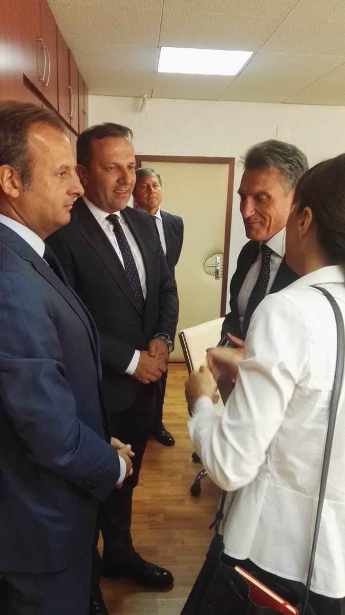 carloromeo70's tweet photo. A new good meeting with Deputy Prime Minister &amp; Minister of Interior @o_spasovski and G. Capoluongo, @poliziadistato Project Leader #IPA2017 “Countering serious crime in Western Balkans”. Confirming Italian-Macedonian 🇮🇹-🇲🇰 strong cooperation in fight against organized crime. https://t.co/nOqg4GS2P7