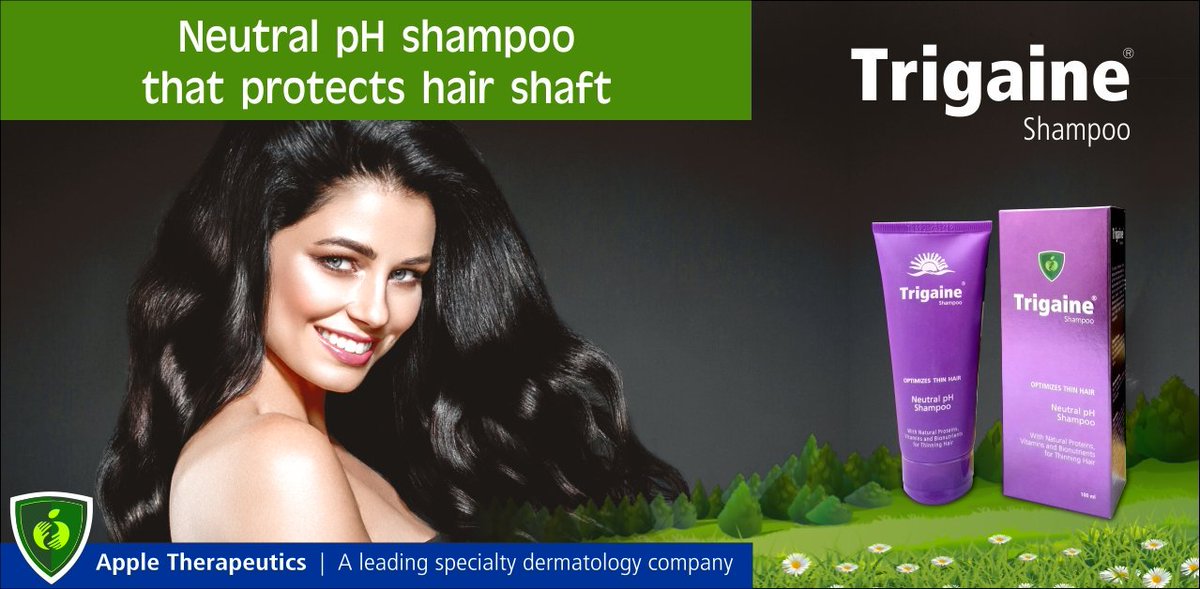 AppleThera's tweet photo. Trigaine shampoo offers Neutral pH advantage that does not allow the hair cuticle to open thus protects the #hair cortex by retaining the moisture.https://t.co/Bqm7i8DjSW
#TrigaineShampoo #HairGrowthShampoo #haircare #Trigaine #Trichology #HairGrowth #HairLoss #NeutralpH https://t.co/zGD3dwntWH