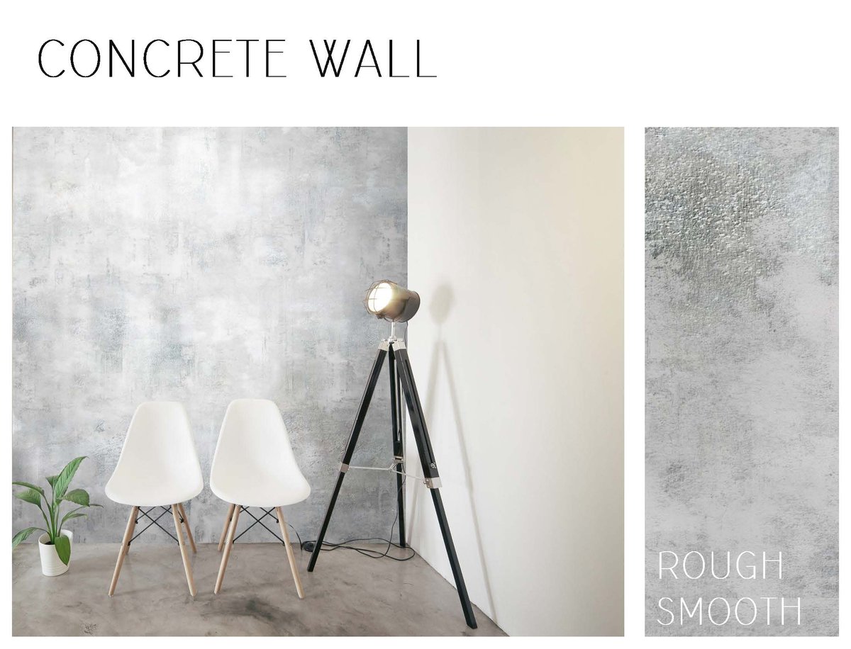 A concrete texture so realistic, it could fool even the most eagle eyed! New industrial-inspired #design by our artist collaboration with Alé Art Studio. See more: bit.ly/2kra09H  #interiordesign #wallcovering