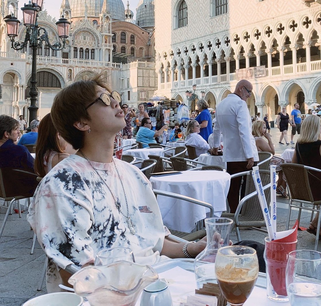 Taylor Swift in Venice as Kim Namjoon in Venice