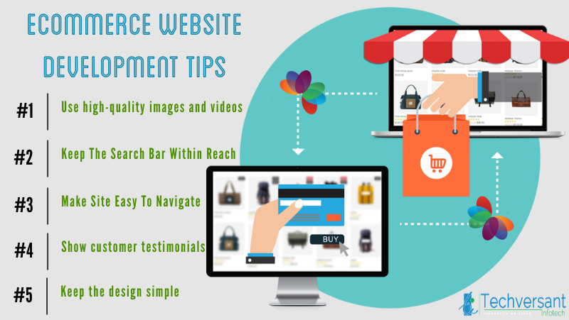 Techversant1's tweet photo. Expert Tips To Boost Your #Ecommerce Website #Sales.

1⃣ Use high-quality images &amp; #videos
2⃣ Keep the search bar within reach
3⃣ Easy navigation
4⃣ Testimonials
5⃣ Simple design

Looking for #eCommercewebdevelopment expert? Contact https://t.co/5EA2ki11ez https://t.co/2YXf6zXpSh