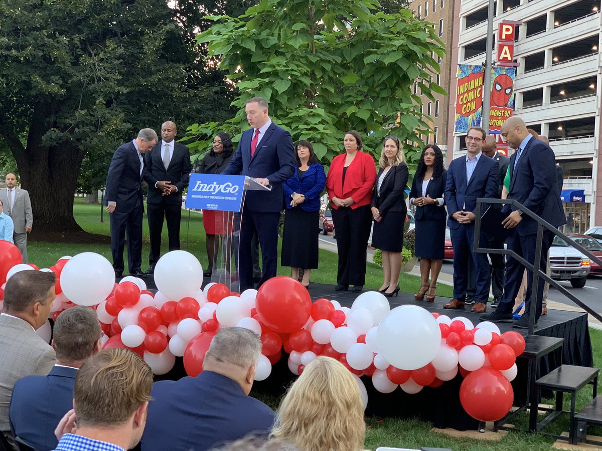 “Today’s celebration is the result of what happens when public, private, and philanthropic leaders work together to move our community forward.” -<a href="/FisherIndy/">Mark Fisher</a> #redline <a href="/IndyGoBus/">IndyGo</a>