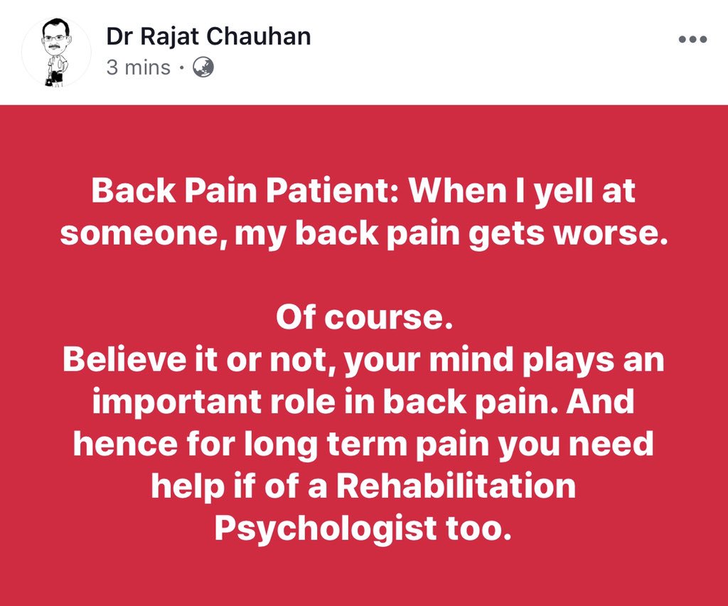 Story of the Ps: Pain isn’t limited to a Physical cause alone but Psychology also plays an important role.