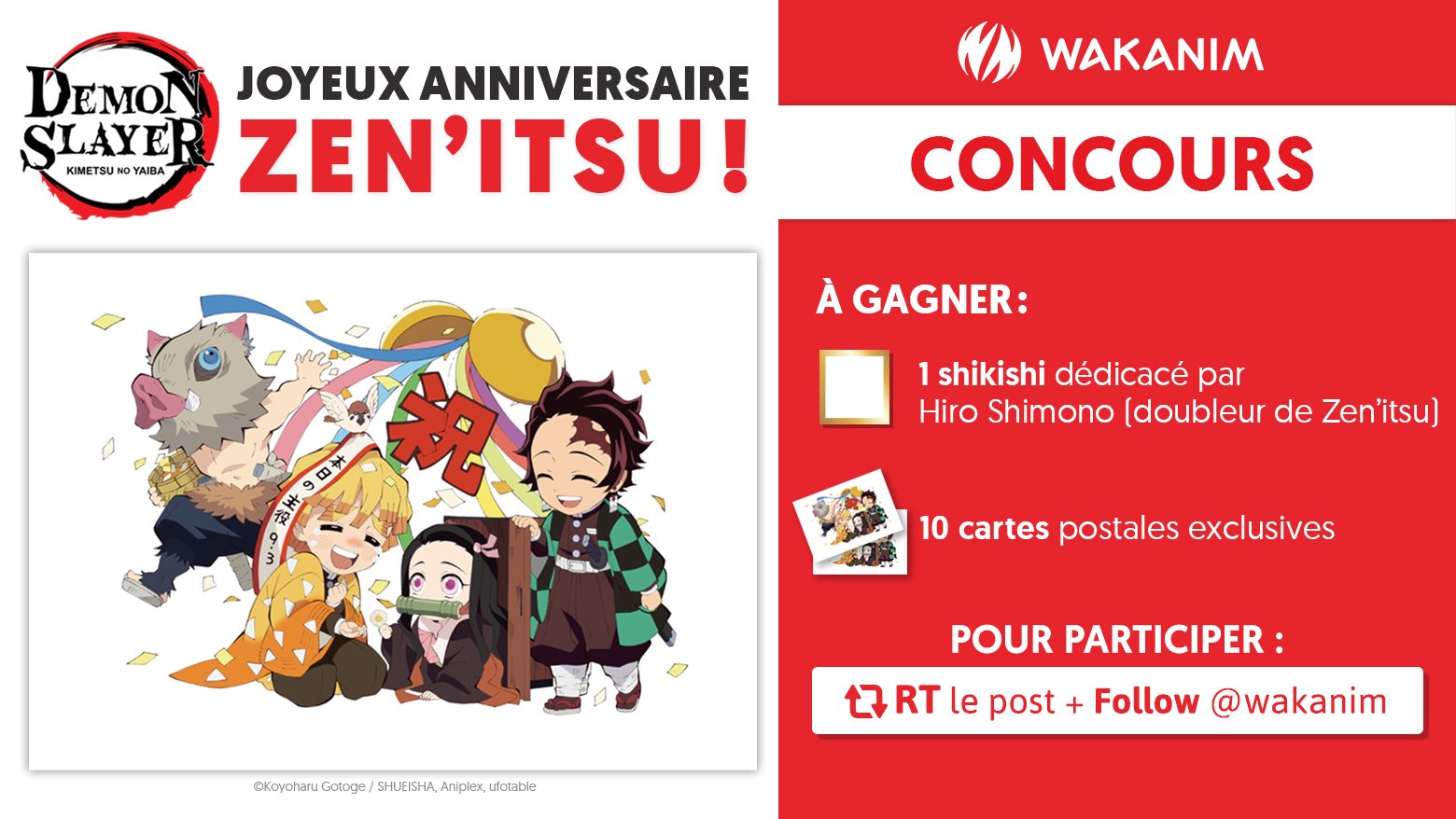 Wakanim Joyeux Anniversaire Zen Itsu Pour L Occasion Nous Vous Proposons Un Concours Tentez De Gagner Un Shikishi Signe Par Hiro Shimono Le Doubleur De Wakanim Joyeux Anniversaire Zen Itsu Pour L Occasion Nous Vous Proposons Un Concours Tentez De Gagner Un Shikishi Signe Par Hiro Shimono Le Doubleur De