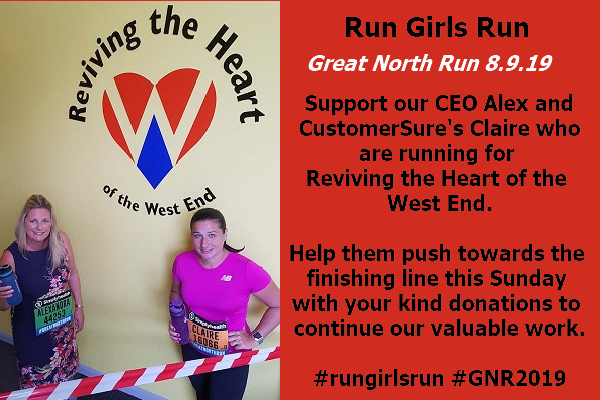 BusinessSparks's tweet photo. Run Girls Run - Great North Run
Support our CEO Alex &amp; @CustomerSure Claire who are running this Sunday to raise funds for @RHWE_Enterprise to continue helping people explore opportunities for employment, training &amp; starting a business. https://t.co/WdvQNiBCr8 https://t.co/tX5MgniFSH