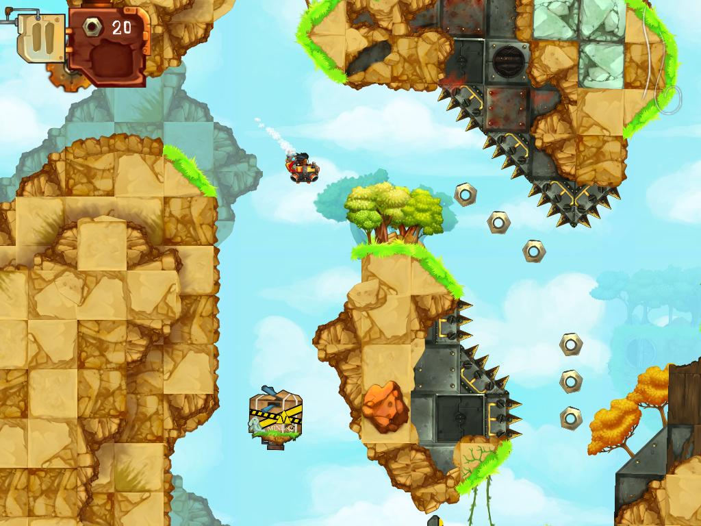 Excalisoft's tweet image. Jack Says: "Collecting Nuts and Pickups allows me to progress, build new ships and more!"