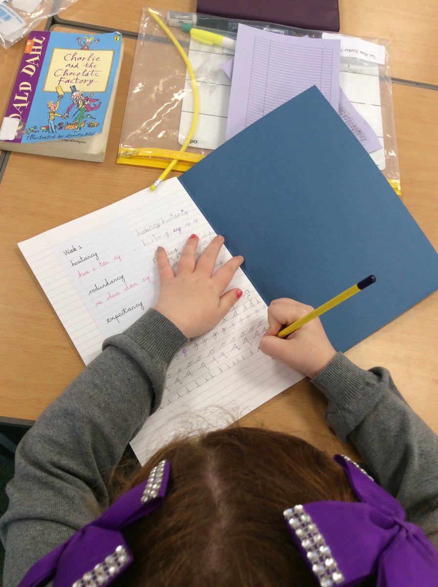 Some beautiful handwriting this morning from Year 5!