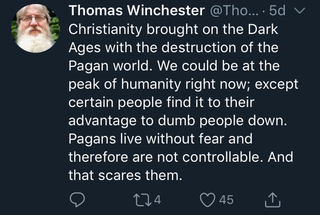 Pagan Takes (@pagantakes1) on Twitter photo 