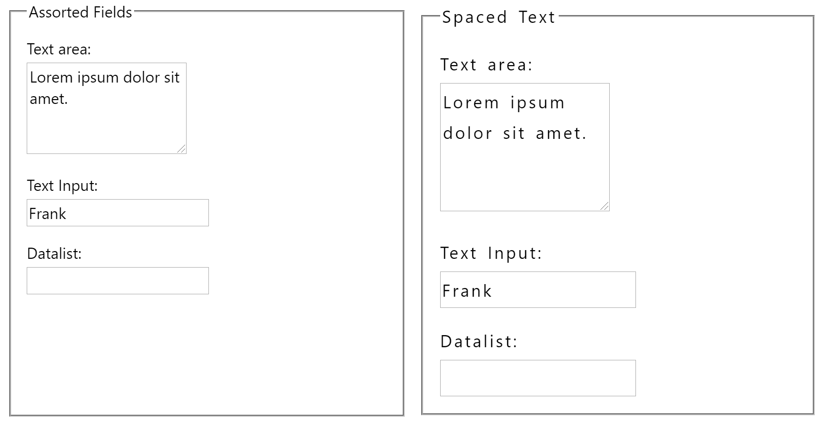 Adrian Roselli On Twitter Make Your Text Boxes Match Your Site Text And Satisfy Wcag Sc 1 4 12 Text Spacing Textarea Input Font Inherit Letter Spacing Inherit Word Spacing Inherit More Https T Co Lxkejzqcrd Screen