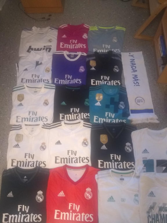 real madrid jersey collection