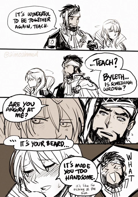 Signs point to...yes? 
#fe3h #FE風花雪月 #claudeleth #bylaude クロレス 