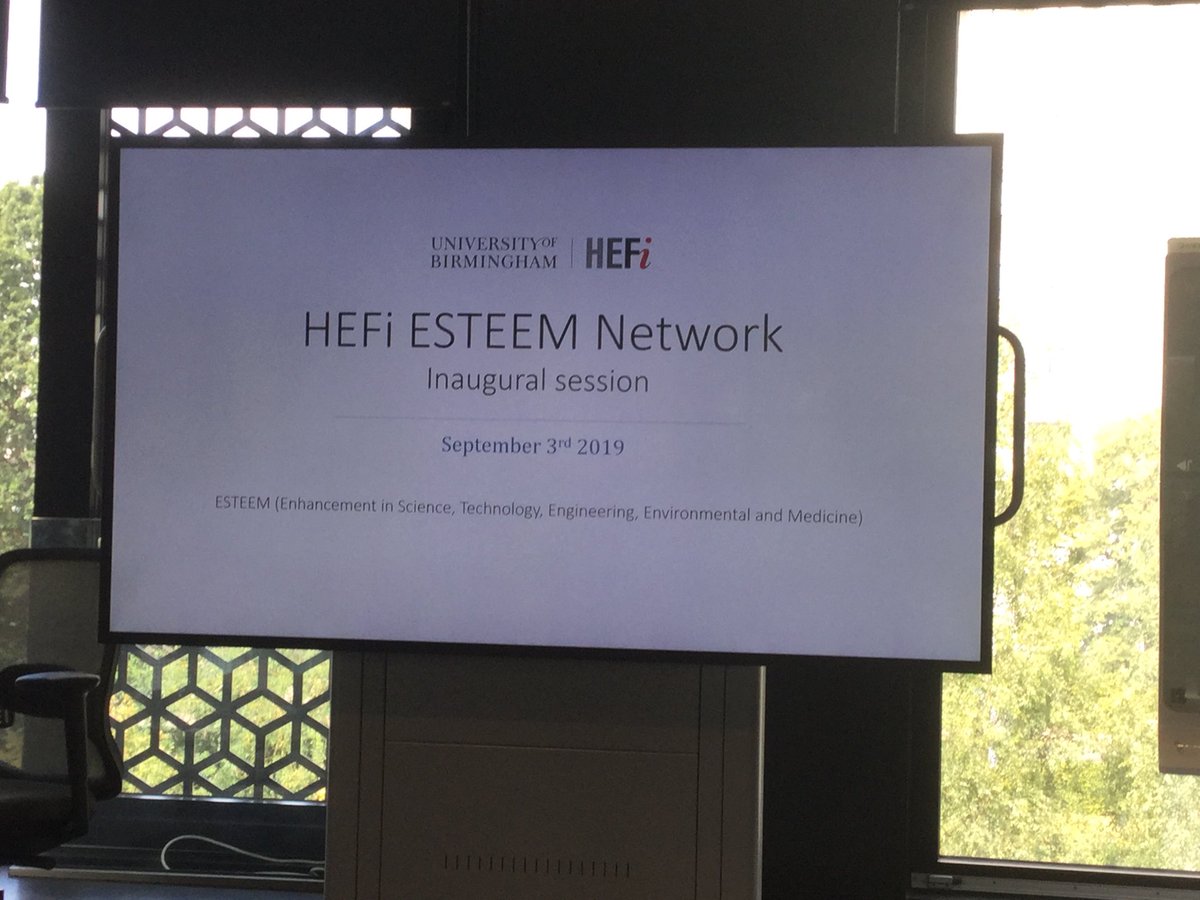 DrJPritchard's tweet photo. Inaugural ESTEEM Network @UoB_HEFi about to start with @tinaoverton as key note #ESTEEMNetwork https://t.co/z9iMw3ciDd