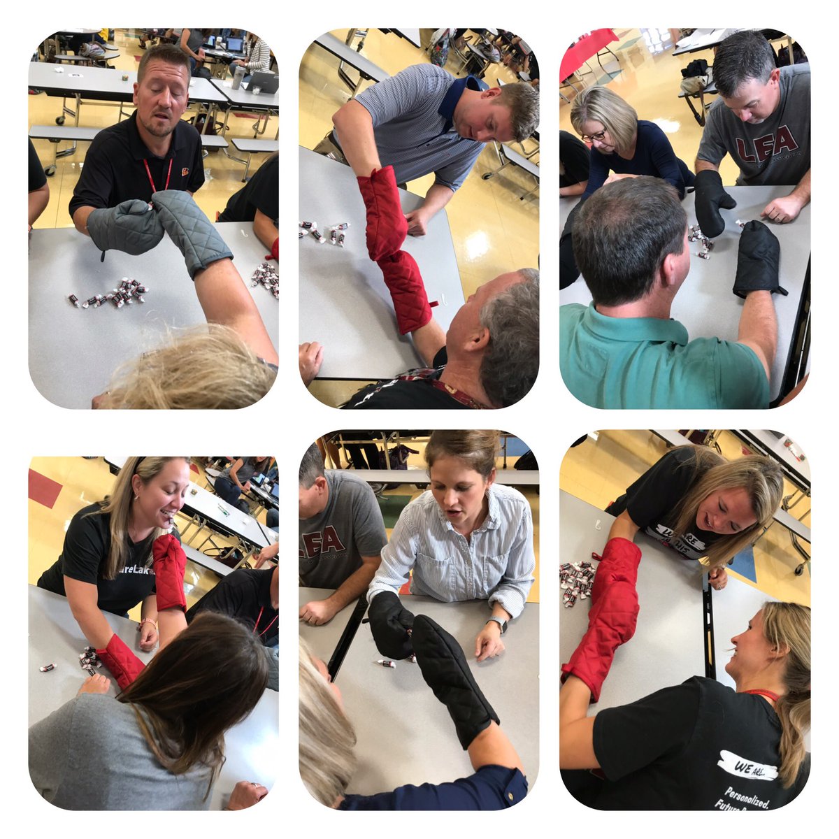 Can you tootsie roll?  Dynamic duos collaborating and having fun...what??? Is this PD??? Learning and having?  WE say YES😁 #WEareLakota #WEareInThisTogether #WEarePersonalized <a href="/cheetahstweet/">Cherokee Elementary</a>
