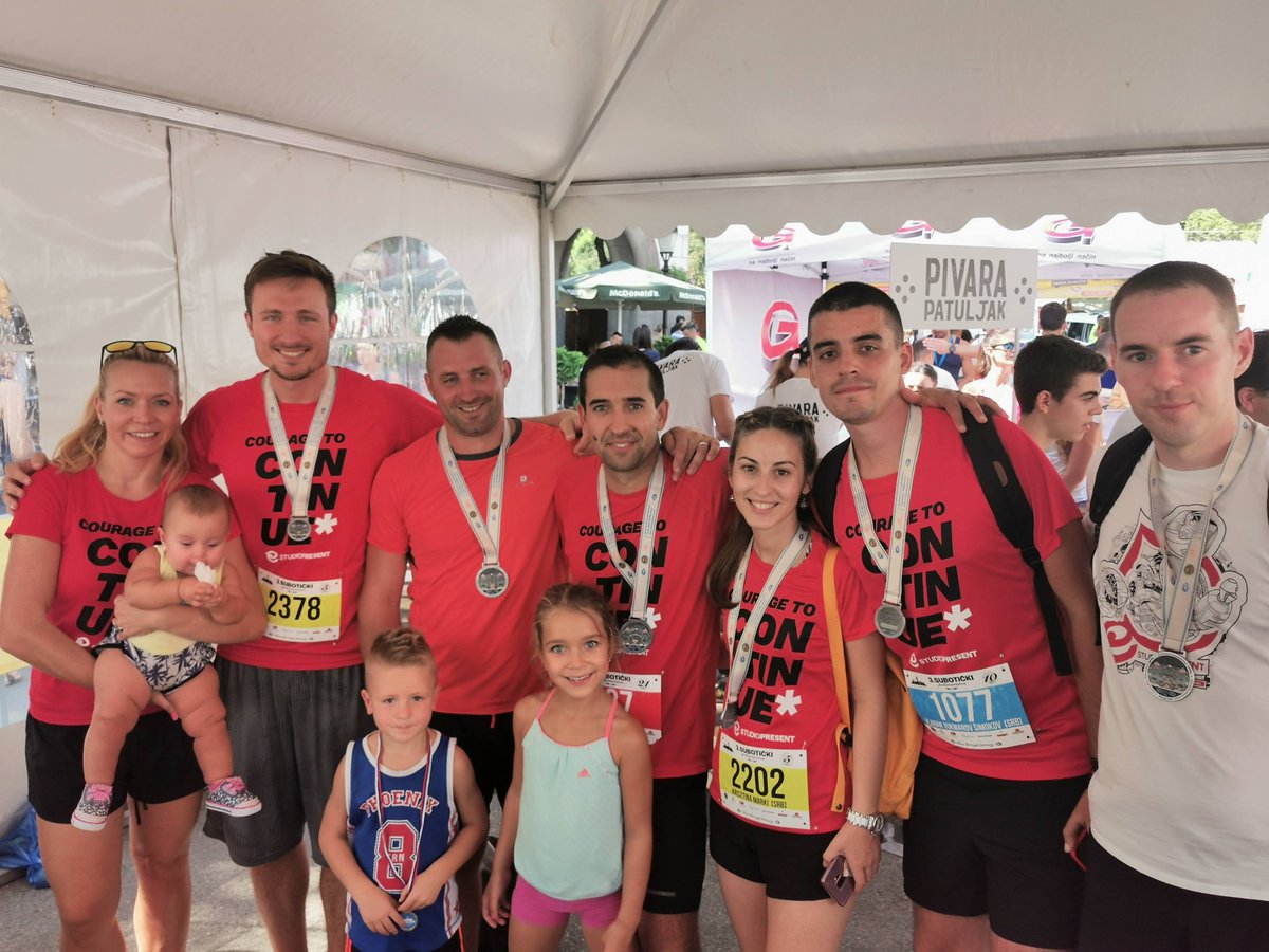 The first Sunday in September is reserved for Subotički polumaraton. We were very happy to participate for the third year in a row! 🏃‍♀️🏃‍♂️👨‍👩‍👧‍👦

Congratulations to everyone who was running among us! 🥳

#subotickipolumaraton #polumaraton #lifeatstudiopresent