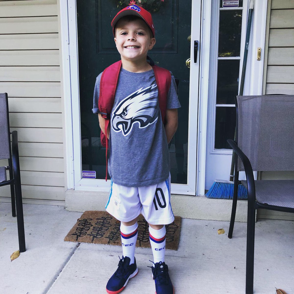 KGoldus's tweet photo. @FOX29philly 3rd grade! Jackson is ready! 🐯❤️ @TitusElemSch https://t.co/cNYSilCZAd