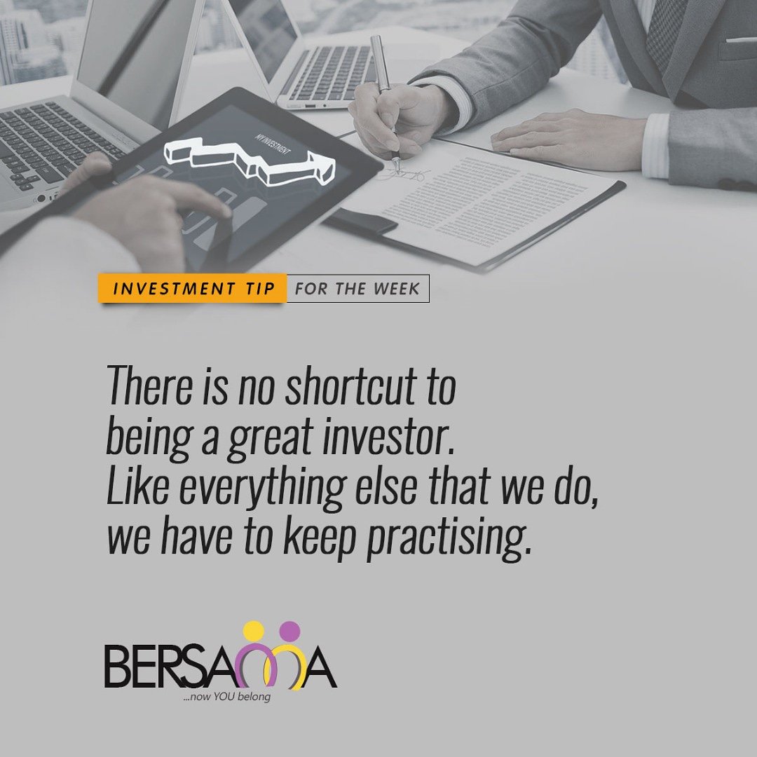 There are no shortcuts to success.

Keep practising!

#successtips #shortcuts #practice #greatinvestors #smartinvestors #warrenbuffett #Bersama