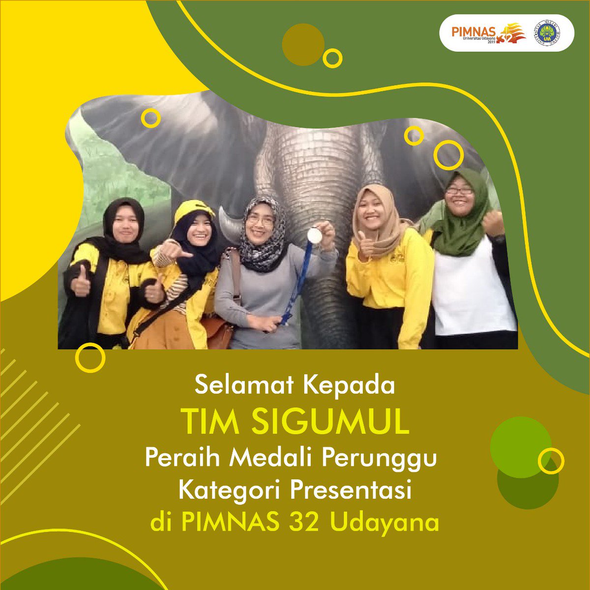 UM_1954's tweet photo. Selamat dan terima kasih kepada seluruh kontingen atas kerja kerasnya mewakili Universitas Negeri Malang (UM) dalam ajang PIMNAS 32 tahun 2019 di Universitas Udayana π
#UM #UniversitasNegeriMalang #TheLearningUniversity #LustrUM #DiesNatalis65UM #PIMNAS32 #PIMNASUNUD https://t.co/Hr00krBLrW