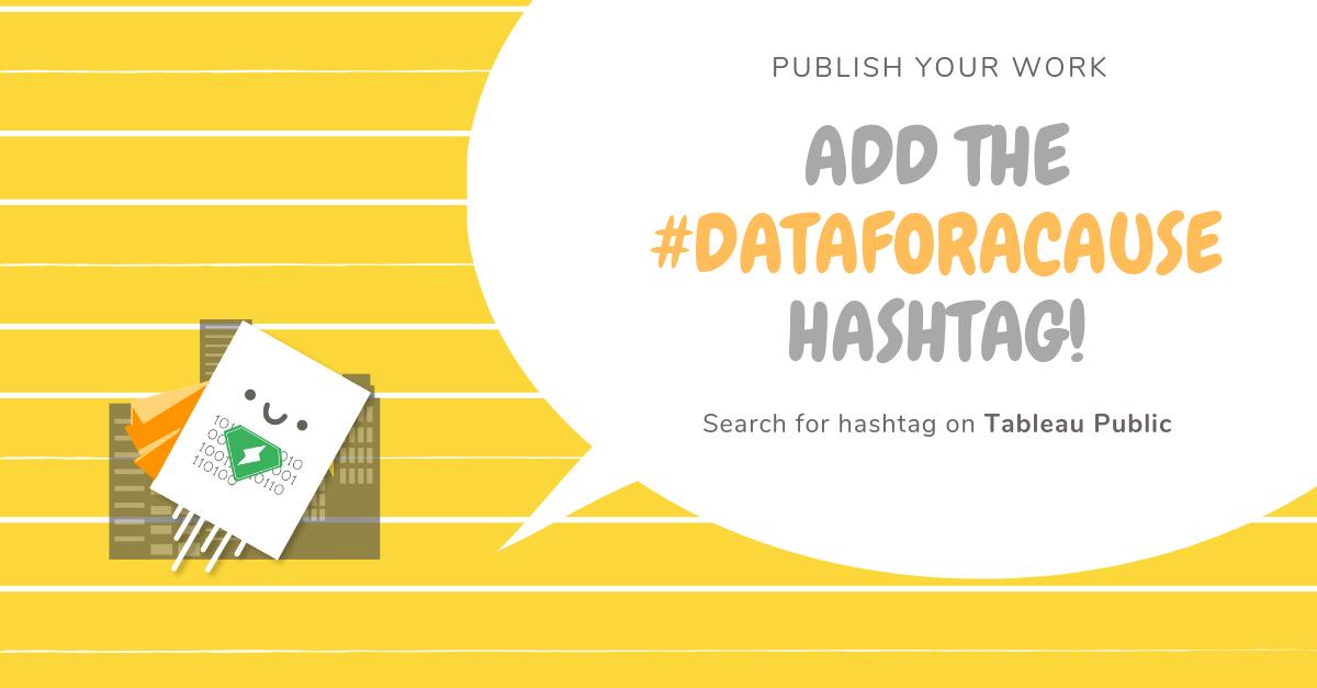 dataforacause's tweet image. Have you published Data For A Cause work on Tableau Public?💕 You can now search for hashtags on @tableaupublic, so make sure to add the #DataForACause hashtag to your work: ow.ly/bx9O50vT4y4