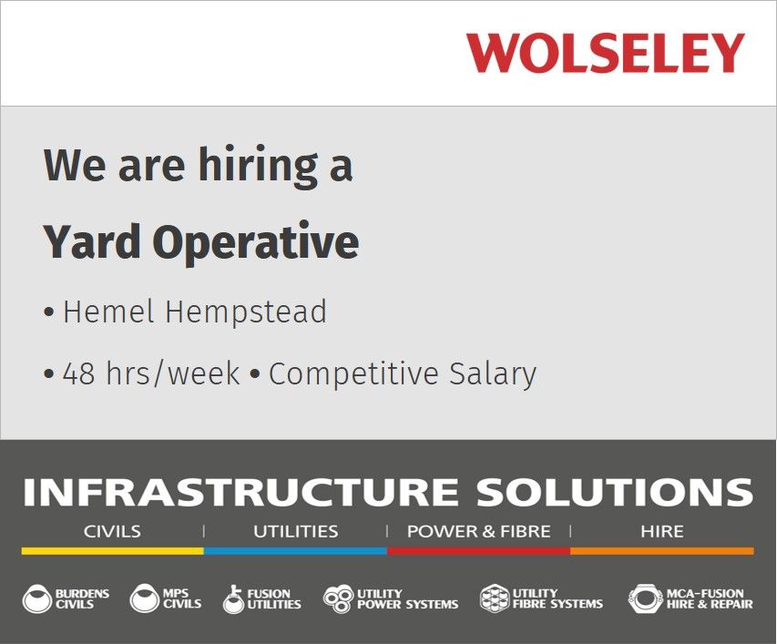 The growing MPS Civils Hemel Hempstead branch are looking for Yard Operatives to join their friendly team.

Apply: buff.ly/2ZtMxYM

#yardoperative #wearewolseley #thespecialistmerchant #hemelhempstead #jobsinhemel #hemelhempsteadjobs @wolseleyuk

@JCPinHerts please RT
