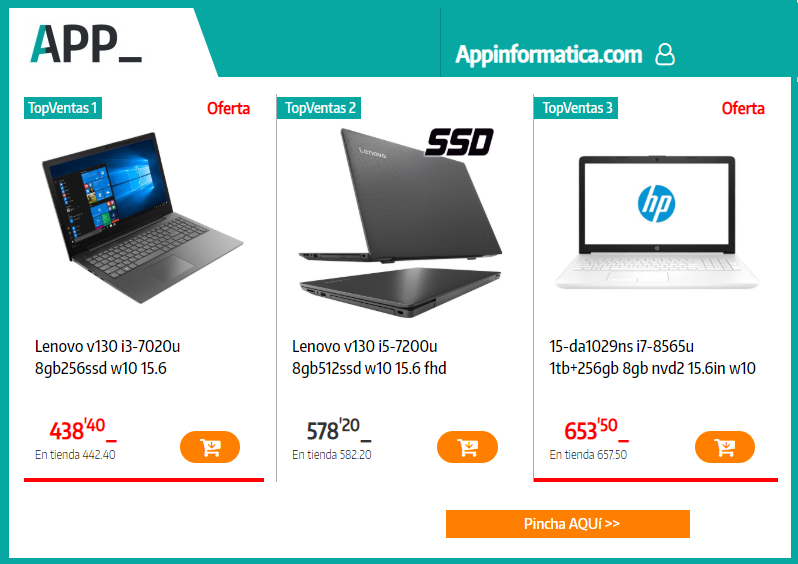 TiendasAPP's tweet photo. Quiero un PORTÁTIL TOP APP_
https://t.co/3ZRrN3E8v8
Oferta válida hasta mañana 04/09/2019 https://t.co/2jwIXLWXdP