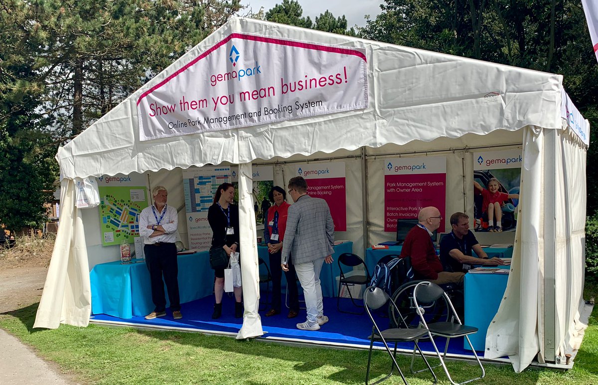HolParkScene's tweet photo. It was great to see #GemaPark so busy at the show today! 
If you’re looking for booking systems advice get in touch with the team today @Netguides 

#campsitebookingsystems #holidayparkbookings #holidaypark #holidayhome #caravan #bookingsystems https://t.co/OBl31aBky0