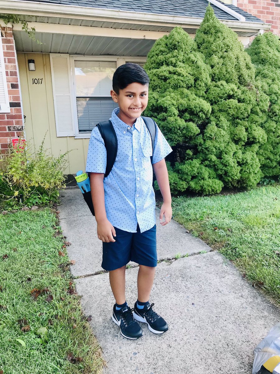 NabilaKhawaja's tweet photo. #BabyJ ‘s first day 3rd Grade #Mybigboy #makemommyproud #singlemomdiary @Shaheer_S wish him luck https://t.co/5ZEqaPfL46