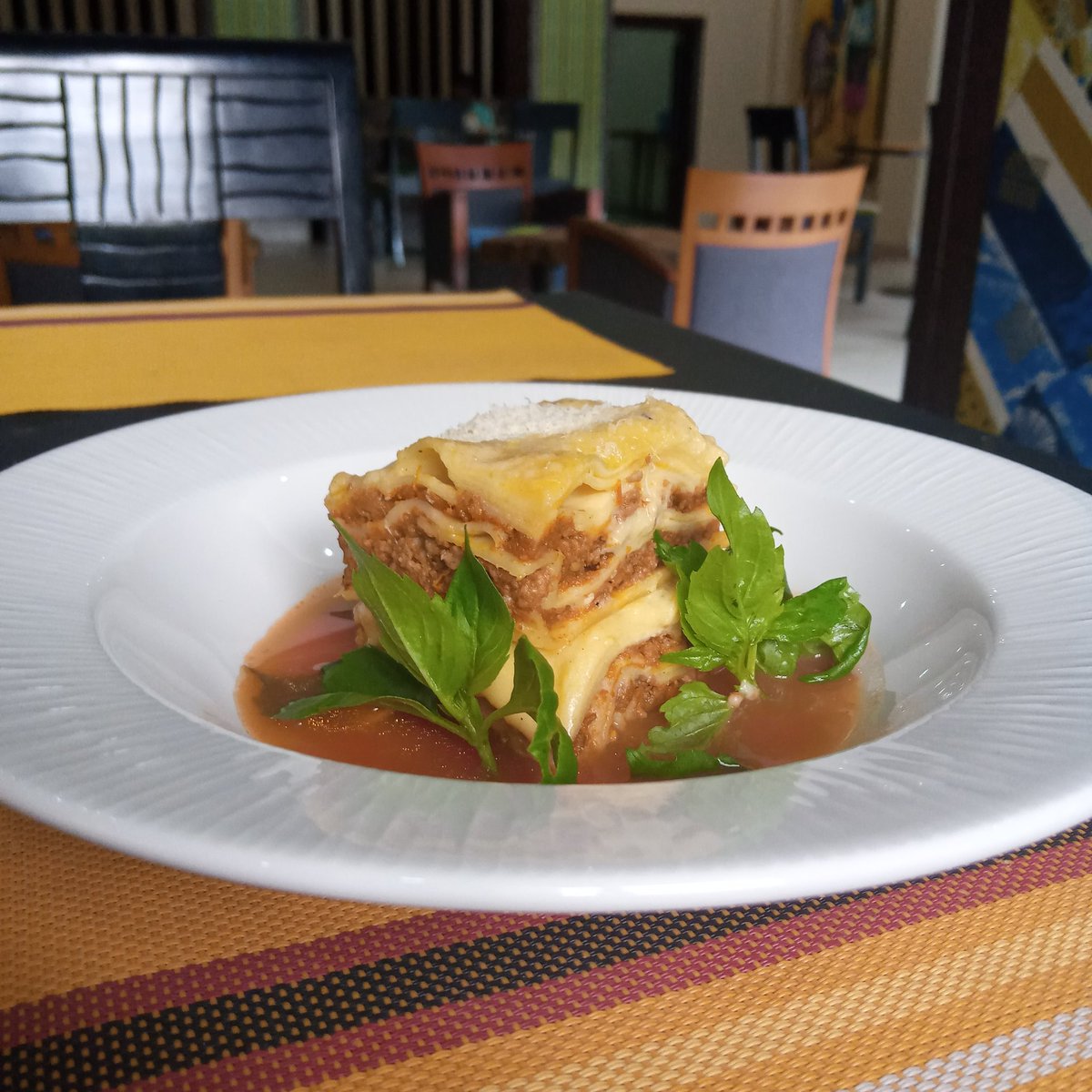 hawthorn_abuja's tweet photo. Brighten up! It's lunch time. | Place order for today's Chef's Special "Beef Lasagna with Tomato Coulis". https://t.co/GA9hv0TiW9