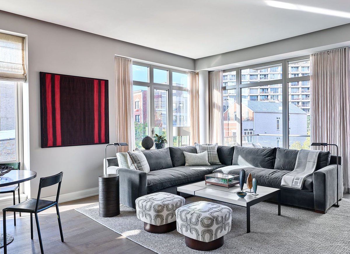 One of our light-filled units in our new, #multifamily residential building. #chicagoarchitecture #oldtown