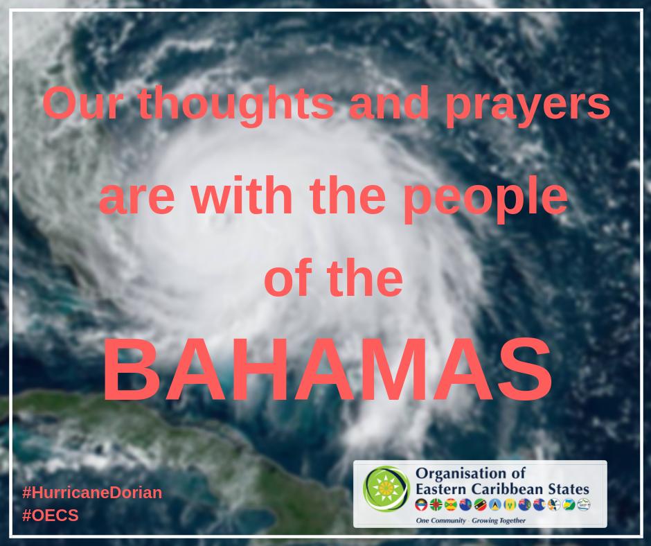 #HurricaneDorian #BahamasStrong #Solidarity #UnitedWeStandDividedWeFall 
Our thoughts and prayers are with the people of the Bahamas