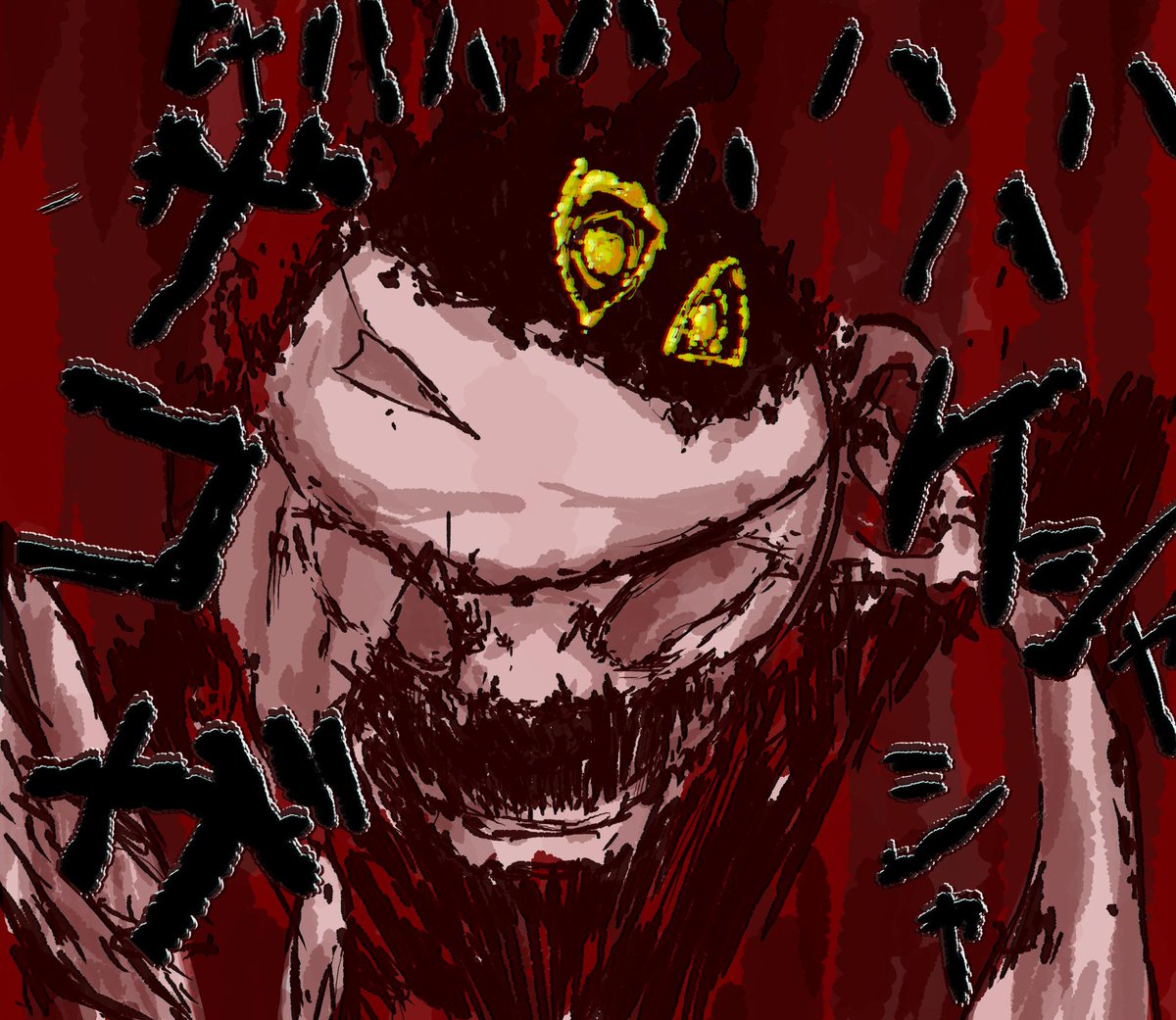 化け物ズのレネさんを描きました すぺてんのイラスト 化け物ズのレネさんを描きました すぺてんのイラスト