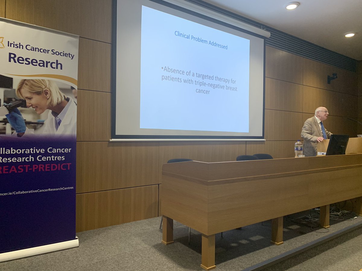 BREAST-PREDICT (@breast_predict) on Twitter photo The legend that is Professor Joe Duffy presenting his work on a new treatment for triple negative breast cancer, soon to be tested in a clinical trial <a href="/svuh/">St Vincent's University Hospital (SVUH)</a> <a href="/Naoise_Synnott/">Naoise Synnott</a> <a href="/CCRTIreland/">CCRT</a> <a href="/IrishCancerSoc/">Irish Cancer Society</a> The legend that is Professor Joe Duffy presenting his work on a new treatment for triple negative breast cancer, soon to be tested in a clinical trial <a href="/svuh/">St Vincent's University Hospital (SVUH)</a> <a href="/Naoise_Synnott/">Naoise Synnott</a> <a href="/CCRTIreland/">CCRT</a> <a href="/IrishCancerSoc/">Irish Cancer Society</a>