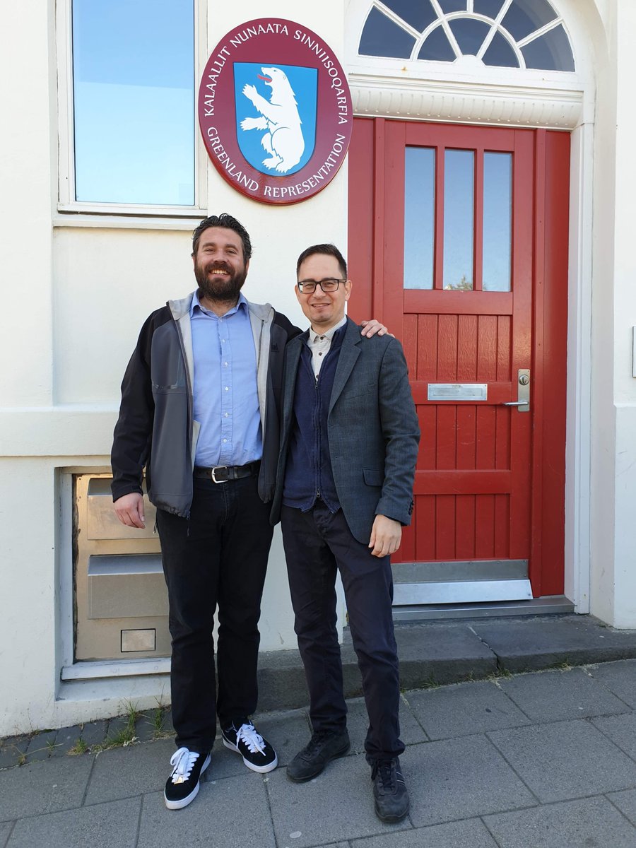 GLPerspective's tweet image. #Greenland Perspective meets Greenland Representative in Iceland Jacob Isbosethsen. 
How can we contribute to establish more #Science links between #Iceland &amp;amp; Greenland?
Is the Icelandic science community interested in #GreenlandScienceWeek in Nuuk Dec1-5, 2019?
#Arctic #research
