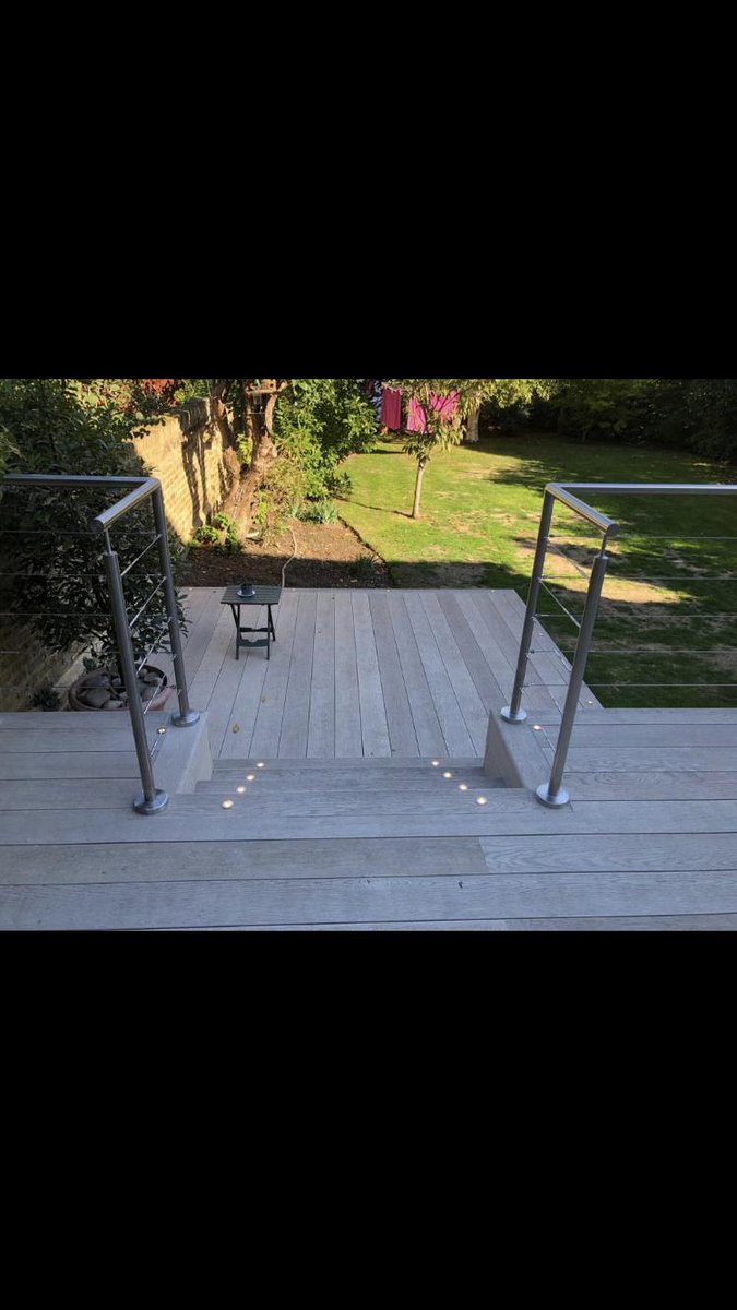 carrickgrass's tweet photo. Job completed with @Millboard_UK composite decking with balustrade and lights completed by @carrickgrass https://t.co/wbQqZ08XbW
