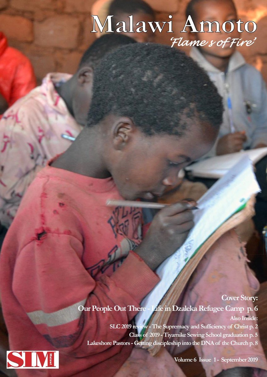 simmalawi's tweet image. Malawi Amoto 6.1: SLC2019 looking at the Supremacy&amp;amp;Sufficiency of God: Tiyamke Sewing the Class of 2019 graduate: Jason&amp;amp;Shannon Brink at the Dzaleka Refugee Camp outside of Lilongwe: Kingsley&amp;amp;Maree Morris bringing Discipleship into the DNA of the Church
bit.ly/2kfKUe8