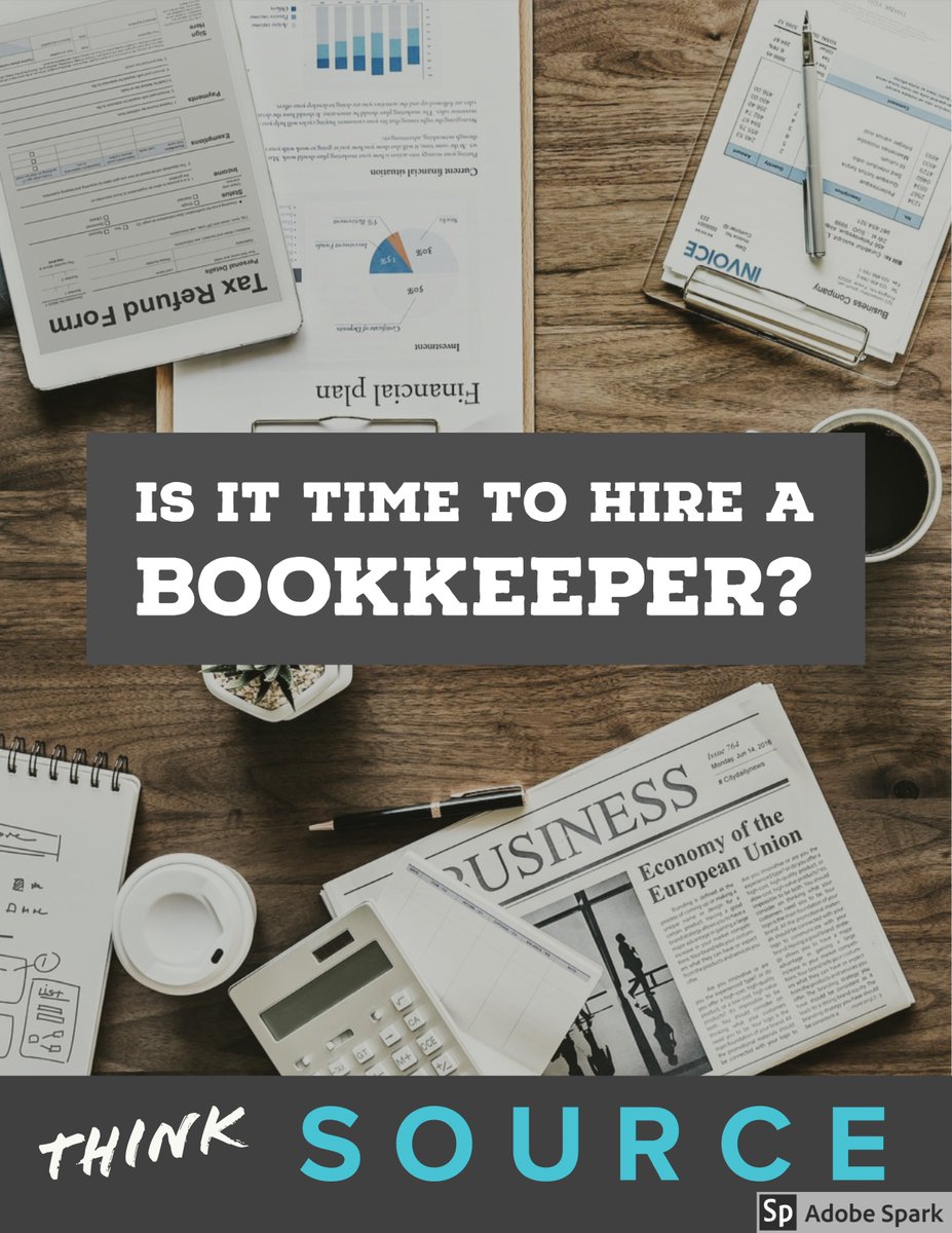 SourceonlineHQ's tweet image. Is it time to hire a bookkeeper? Think source! 
#sourceforce #sourceonlineHQ