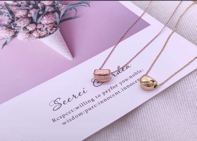 New IN STORE!!!!Unique non-tarnish hearts shaped pendant necklace It sits on the neck just like the second picture displaced.Price: 2500Gold and rose Gold available.Limited in store!!Pls send a dm to order #DearMrPresident  #BBNaija  #BackToSchool